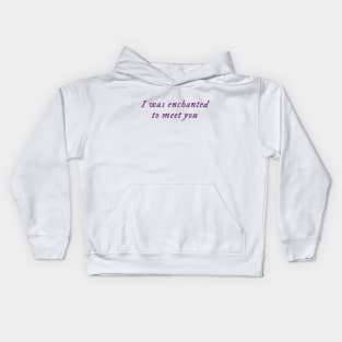 Enchanted lyrics Kids Hoodie